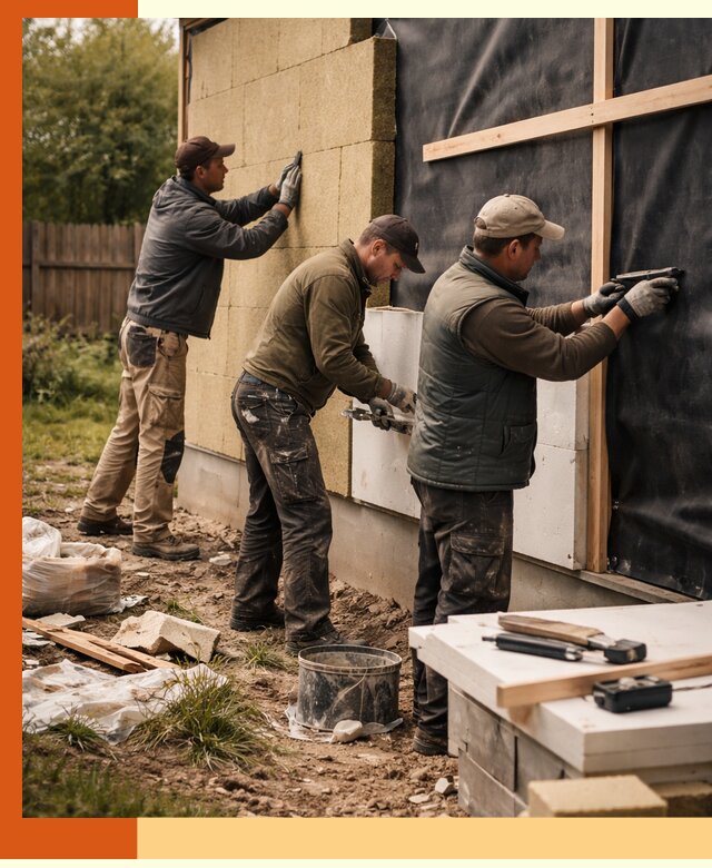 Утепление дачного дома под ключ в Коркино