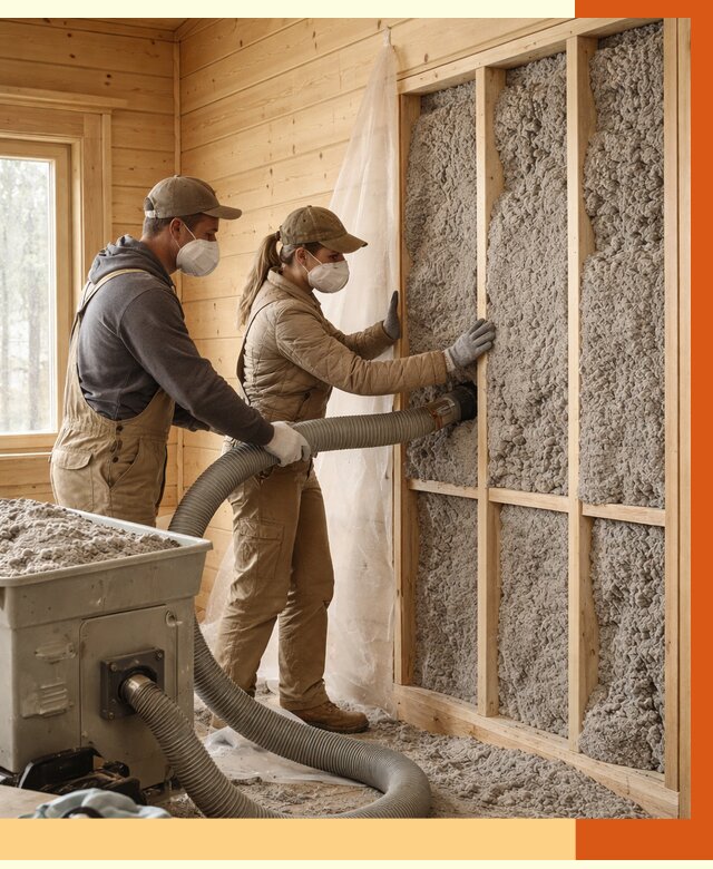 Утепление дачного дома эковатой в Коркино от 1505 руб./м2 — комплексно, ТепломастерКрк