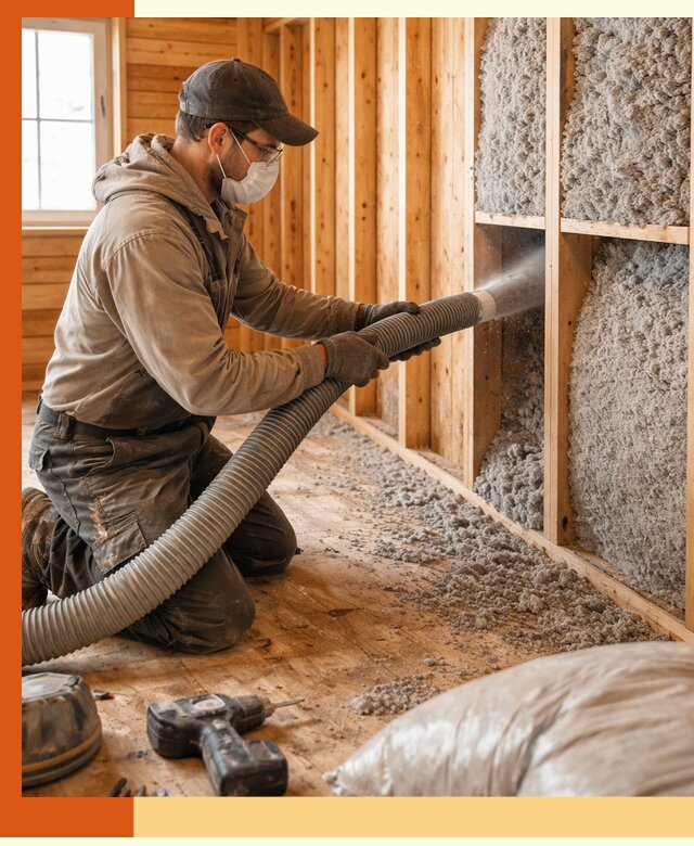 Утепление дачного дома эковатой в Коркино — быстро и надёжно