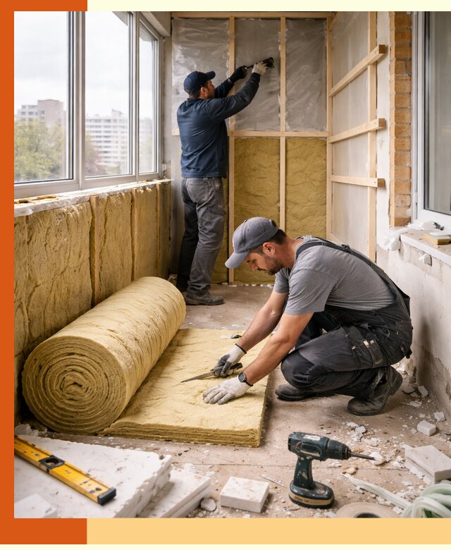 Утепление балкона под ключ в Коркине качественно и быстро