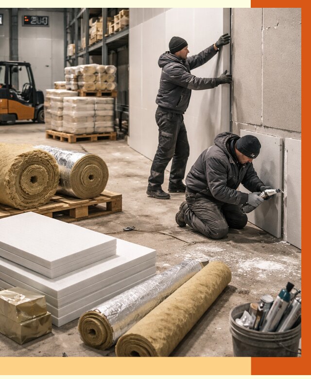 Утепление холодного склада в Коркино от 8824 руб/м2 — комплексное под ключ | ТепломастерКрк