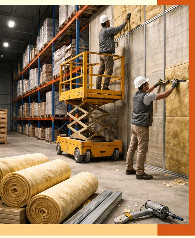 Утепление торгового склада в Коркино от 3322 руб/м2 — комплексно и под ключ | ТепломастерКрк