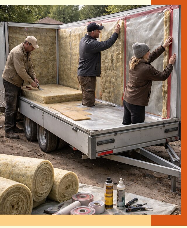 Утепление прицепа в Коркино под ключ от 12976 руб. — комплекс от ТепломастерКрк