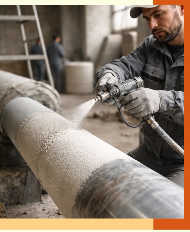 Утепление труб жидкой теплоизоляцией в Коркино от 7786 руб. под ключ | ТепломастерКрк