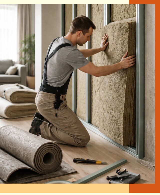 Шумоизоляция перегородок в Коркино от 1713 руб. за м2 — ТепломастерКрк