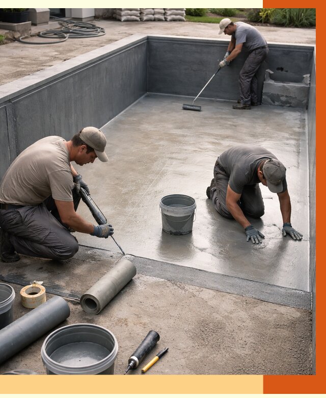 Профессиональная гидроизоляция бассейна в Коркино от 6748 руб. за м2 | ТепломастерКрк