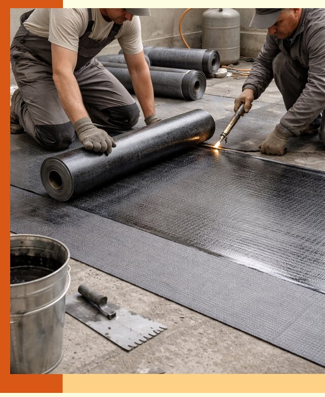 Монтаж гидроизоляционной мембраны в Коркино для зданий и конструкций